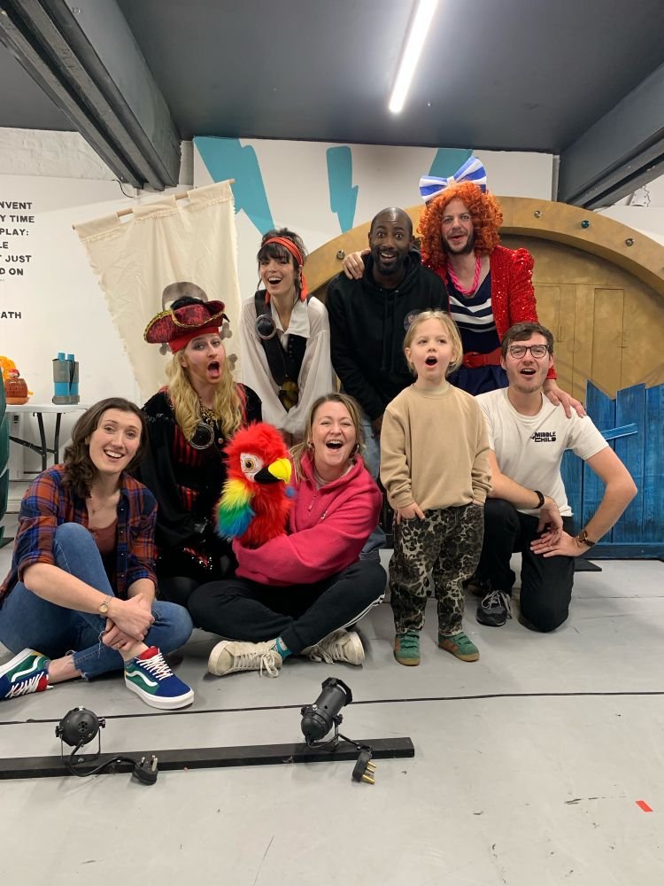 Meet Rafferty ‘The Rapscallion’ McLoughlin, this year’s Voice of Panto, who came to meet the cast yesterday and record our front of house announcements for Treasure Island. A star in the making ✨