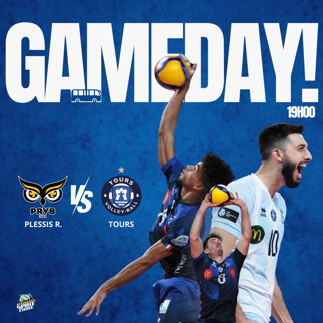 ToursVolleyBall's tweet photo. 🔥 C’EST LE JOUR J ! 🔥
💪 On compte sur vos encouragements pour porter
l’équipe, où que vous soyez !
📍 Plessis-Robinson
🕖 Coup d’envoi à 19h
📺 Suivez le match en direct sur LNV TV :
https://t.co/xEi9SWC0xQ

🔵⚪ Tous unis, tous derrière le TVB ! Allez TVB 🏐
#GoTVB #AllezTVB https://t.co/5bCVyT1Gth