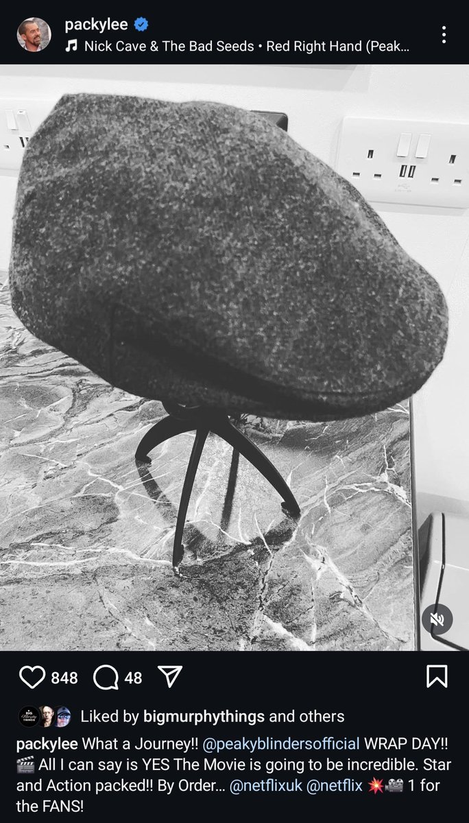 Wrap Day! Not sure if it is for the whole Peaky Blinders film or just <a href="/PackyLee/">Packy Lee</a>.
Can't wait to see the results.