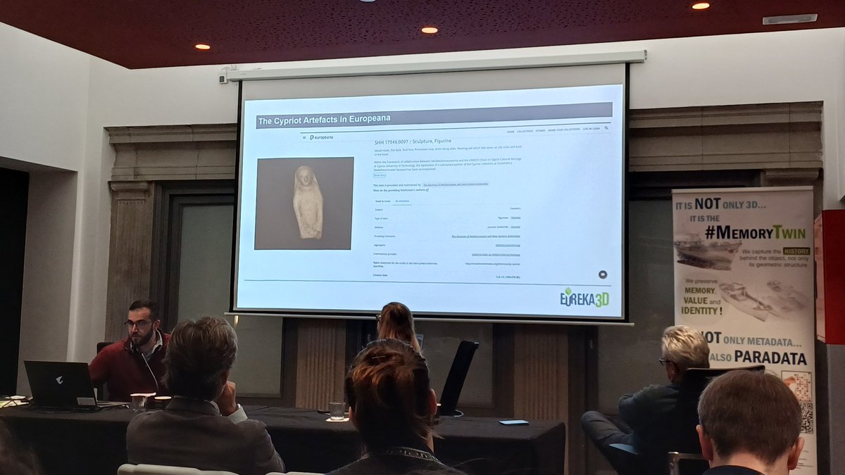 UNESCO_DCH_ERA's tweet photo. @eureka_3d @archaeologyEAA @CORDIS_EU @AnchiseProject @CLARINERIC @CyprusPassion @CyUniTech @DARIAHeu @DigitalEU @digitalMculture @EGI_eInfra #PanayiotisPanayiotou @UNESCO_DCH_ERA @CyUniTech presents the #Cypriot case studies @eureka_3d including their #Paradata and #Metadata https://t.co/qIIjIbsABL