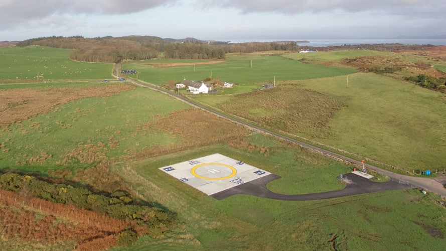 FECHeliEquip's tweet photo. The emergency helipad now providing 24/7 life-changing medical service to the Isle of Gigha was officially opened by HELP Appeal Charity .
FEC Heliports feel honoured to have supplied the Solar Powered helipad lighting and wind-cone system HEMS-station solar plus. https://t.co/xn2mH4g4nd