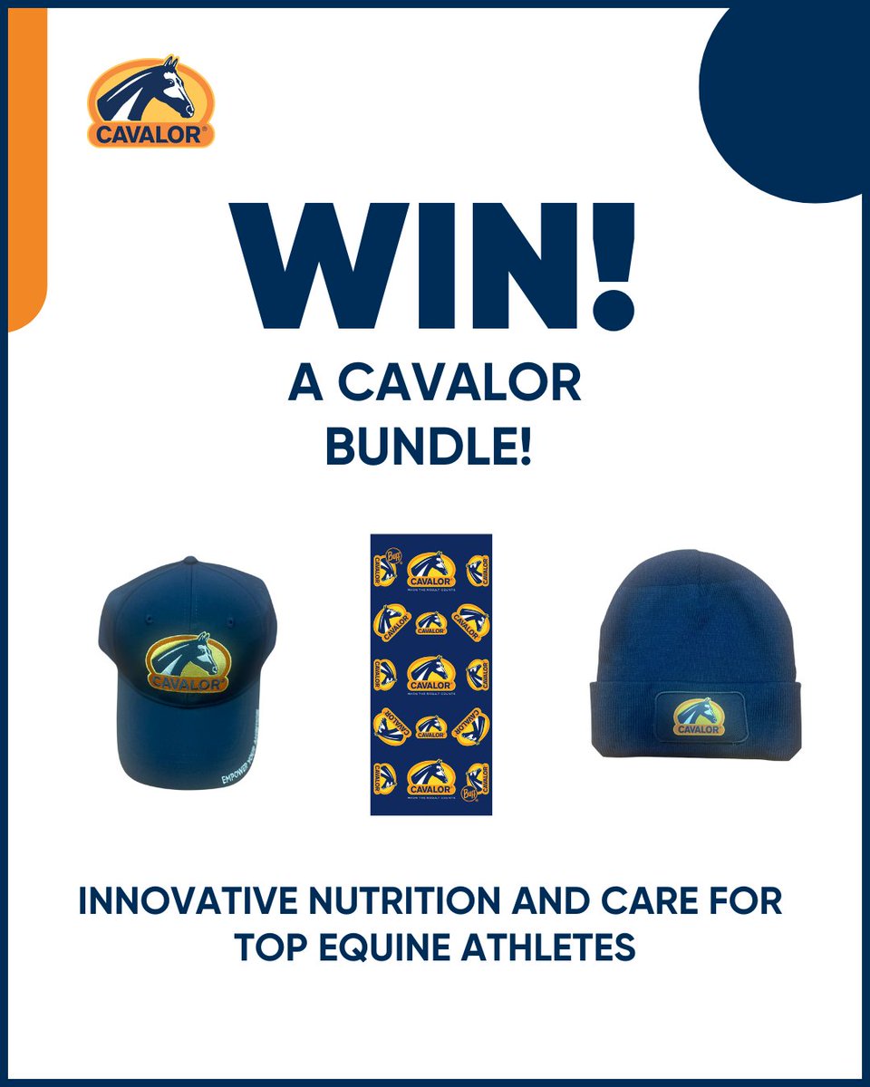 ✨ COMPETITION TIME ✨

WIN a branded Cavalor bundle to beat the Winter freeze! ❄️

💬 TAG a friend
➕ FOLLOW <a href="/Cavalor_RACE/">Cavalor.race</a>
WINNERS will be announced in 1️⃣ week!