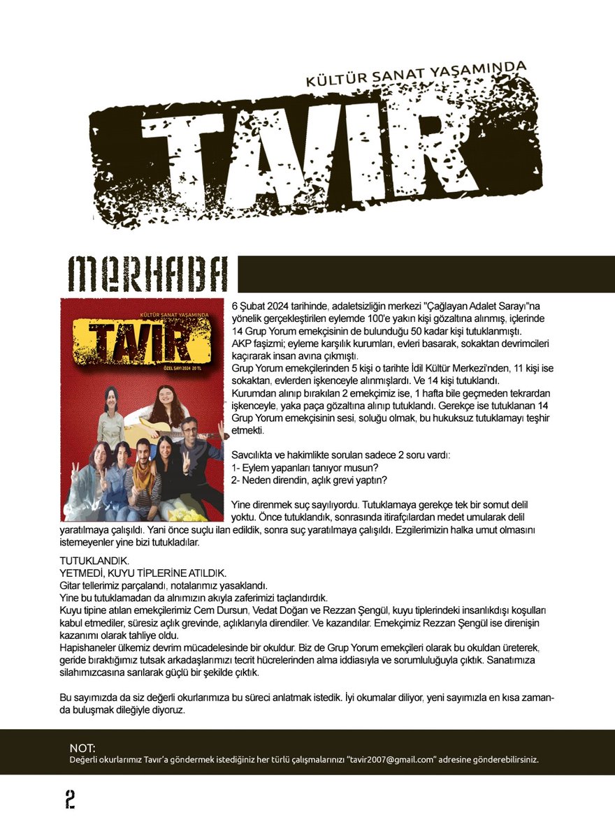 tavir2024's tweet photo. Tavır Dergisi Özel Sayı 2024 sayısı çıktı...

https://t.co/s7FuPgtDoE https://t.co/oooD1BS9Pq