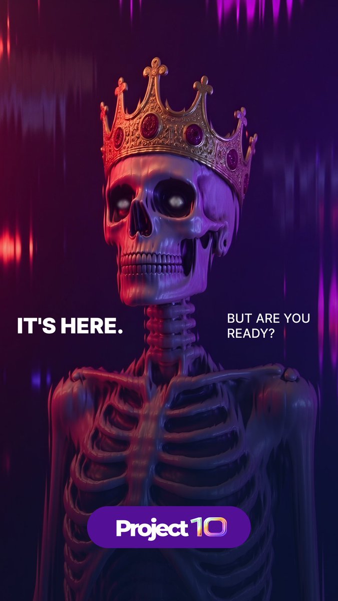 Project10_io's tweet image. The future has arrived. Are you ready to claim your crown? 👑✨

#Project10 #Mystery #ItsHere
