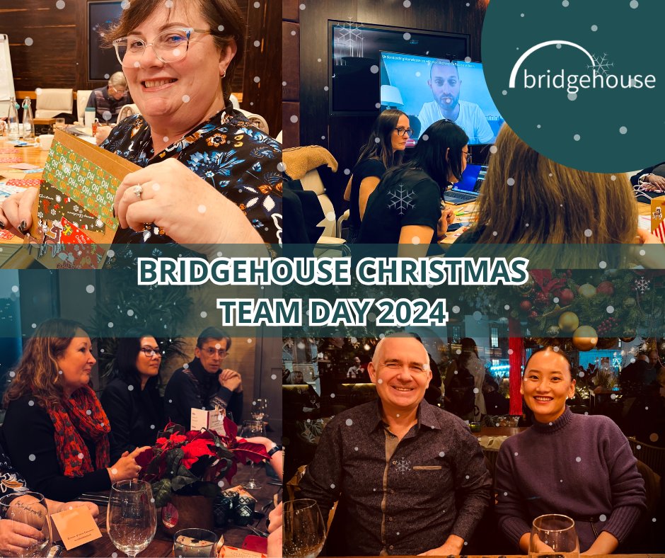 The annual Bridgehouse Christmas #teamday took place this week with a company update, a Christmas meal and a good deed hour. We supported #StMungo’s with £200+ in #donated items, learned about homelessness and made cards for #CardsforBravery. Thank you to everyone who joined us!