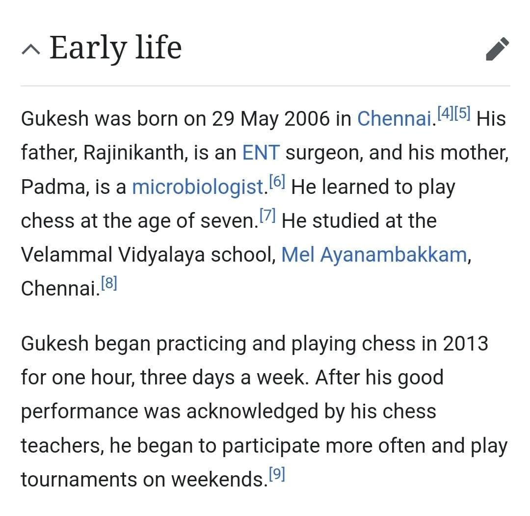 adityasjtt's tweet image. ERASURE OF TELUGU IDENTITY is happening on Wikipedia.

Though from Tamil Nadu, DOMMARAJU GUKESH @DGukesh IS ETHNICALLY TELUGU. Mentions of his Telugu heritage are being removed. 

Screenshots from @Wikipedia: yesterday vs today.

#Gukesh #DommarajuGukesh #GukeshDommaraju #Telugu