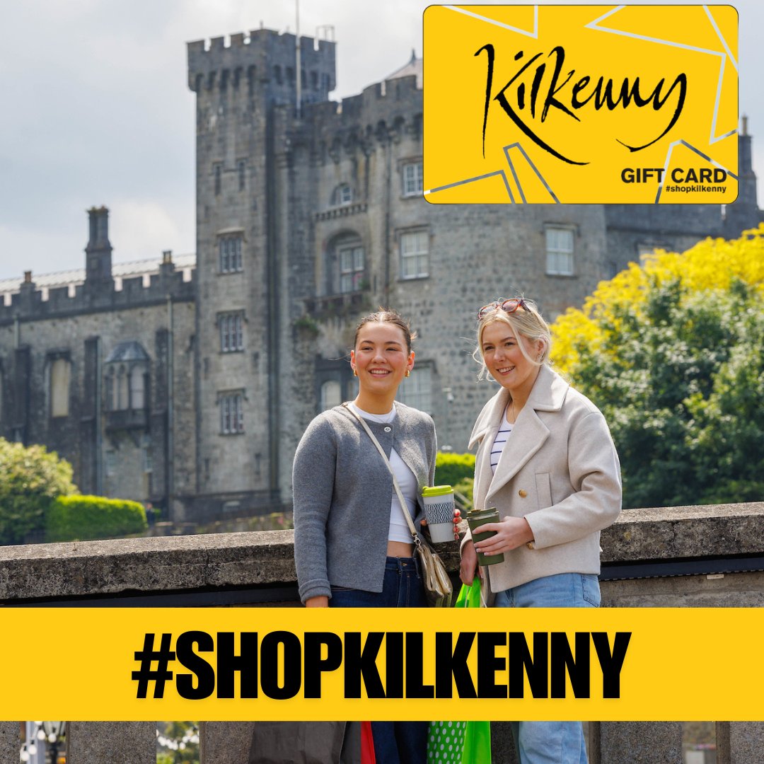 Come into the city and #ShopKilkenny or shop online and grab a Kilkenny Gift card.

kilkennygiftcard.ie