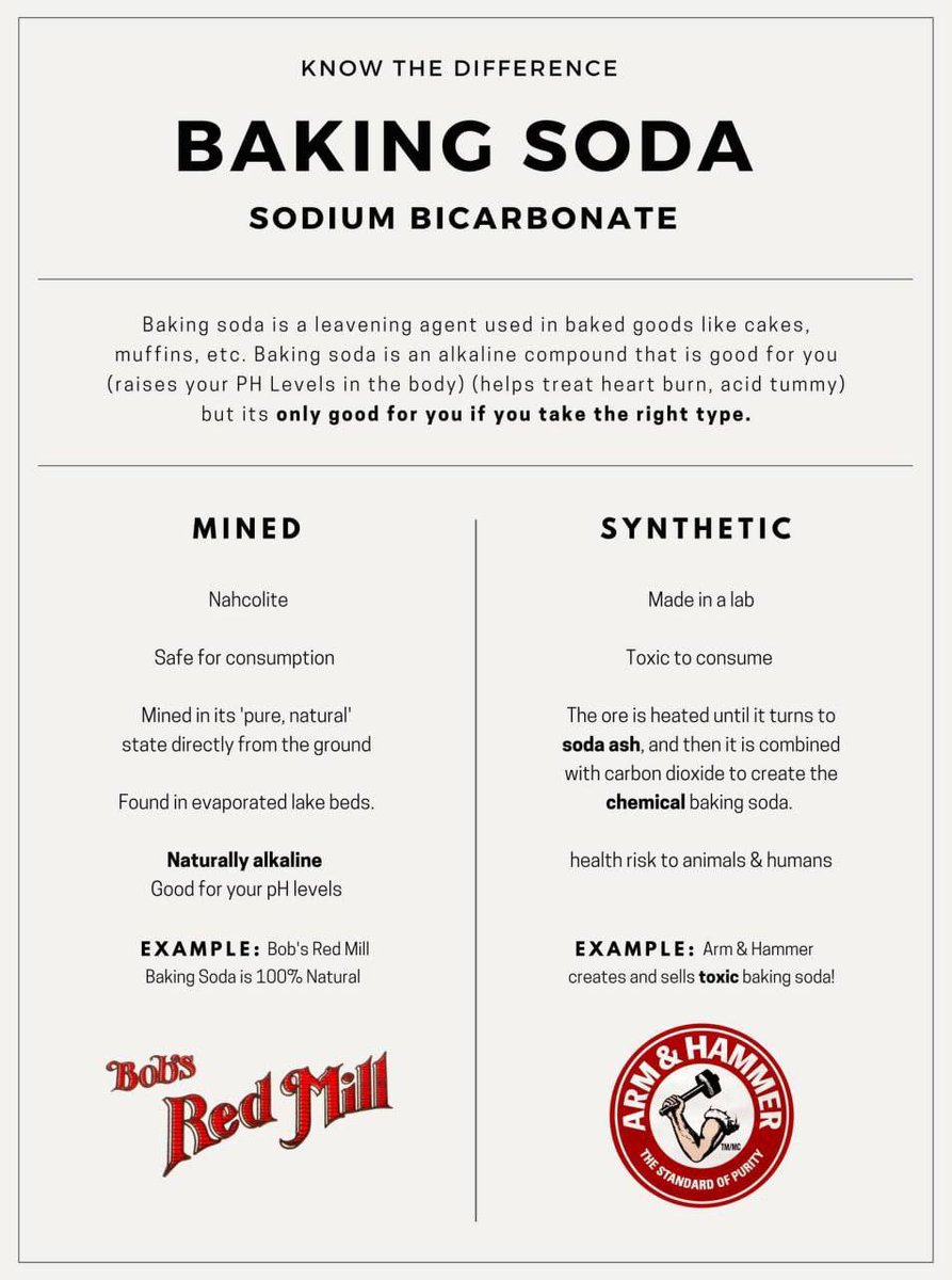 Sodium Bicarbonate     is quite the magical compound, this is why it is imperative that you acquire natural sodium bicarbonate from a safe source like Bob's Red Mill. Not only does it possesses anti-parasitic properties, but it can also help with: heartburns, indigestions, colds,