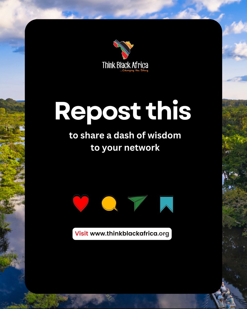 ThinkBlackAfric's tweet photo. ♻️ Repost this to share a dash of wisdom to your network https://t.co/SAg4ukhsrT