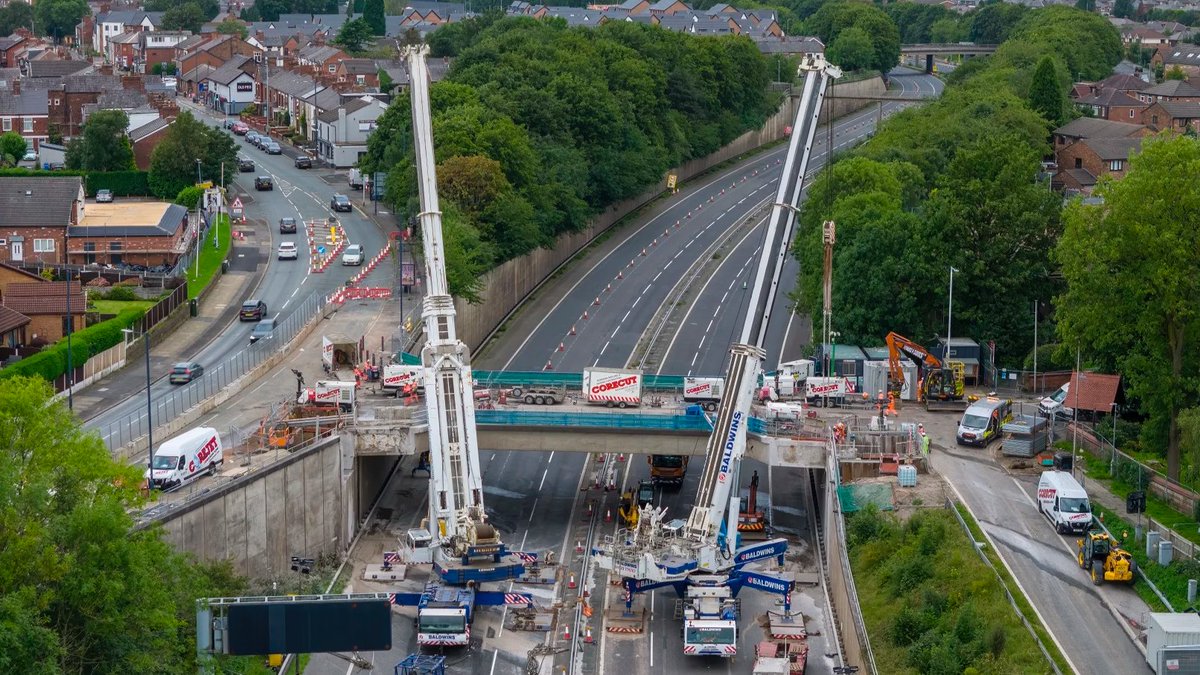The St Anne’s Road Bridge, which spans the busy M67 Motorway in Denton, is being replaced as part of a £23 million <a href="/NationalHways/">National Highways</a>   project set for completion in 2026. Despite the chilly weather, CRL Highways team is hard at work rebuilding the bridge!