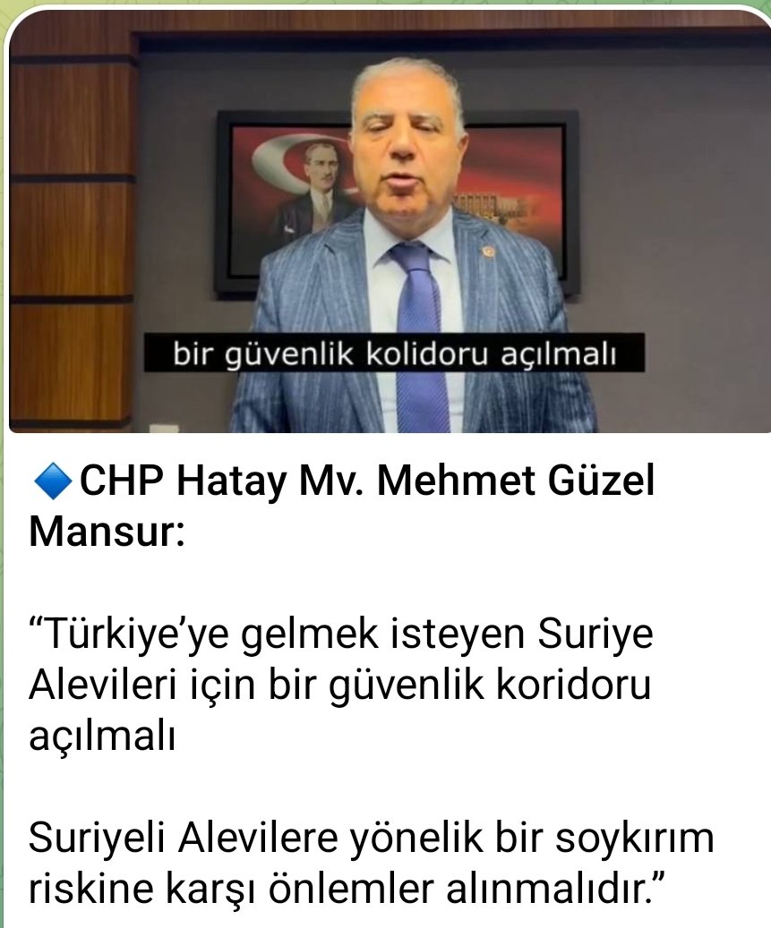 Suriyede yaşamak istemeyen Şii, Nusayri, Durzi, Zerdüşt, Ermeni, Aleviler 

İrana gitsinler

Ülkemizde yeterince CHP'li var..