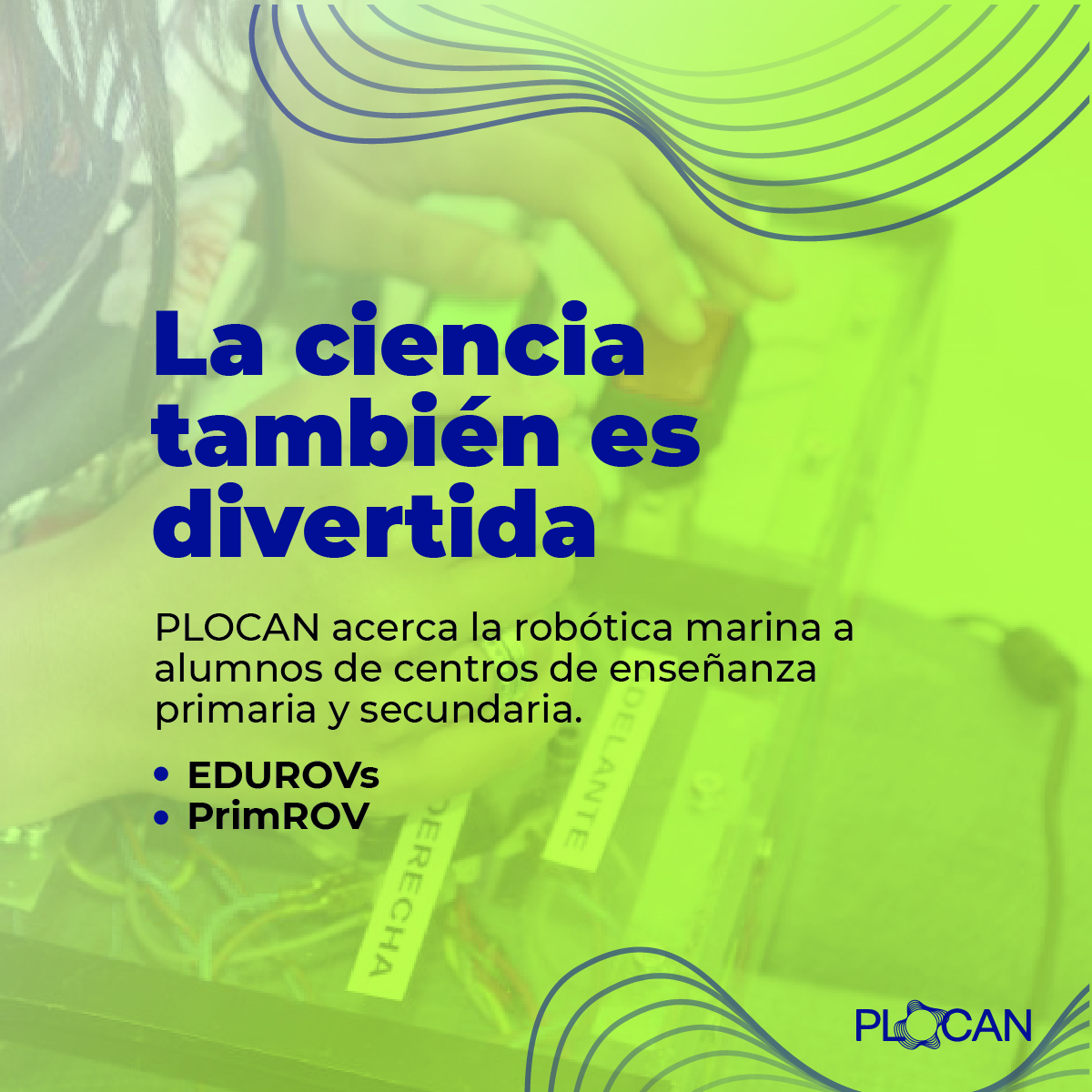 plocan's tweet photo. 🌊 En #PLOCAN, organizamos talleres de robótica marina, como #EDUROVs y #PrimROV, dirigidos a estudiantes de primaria y secundaria.
👦👧 Un espacio donde los más pequeños aprenden, experimentan y descubren las maravillas del mundo oceánico.
#ICTSNews https://t.co/D3nld3zhRy
