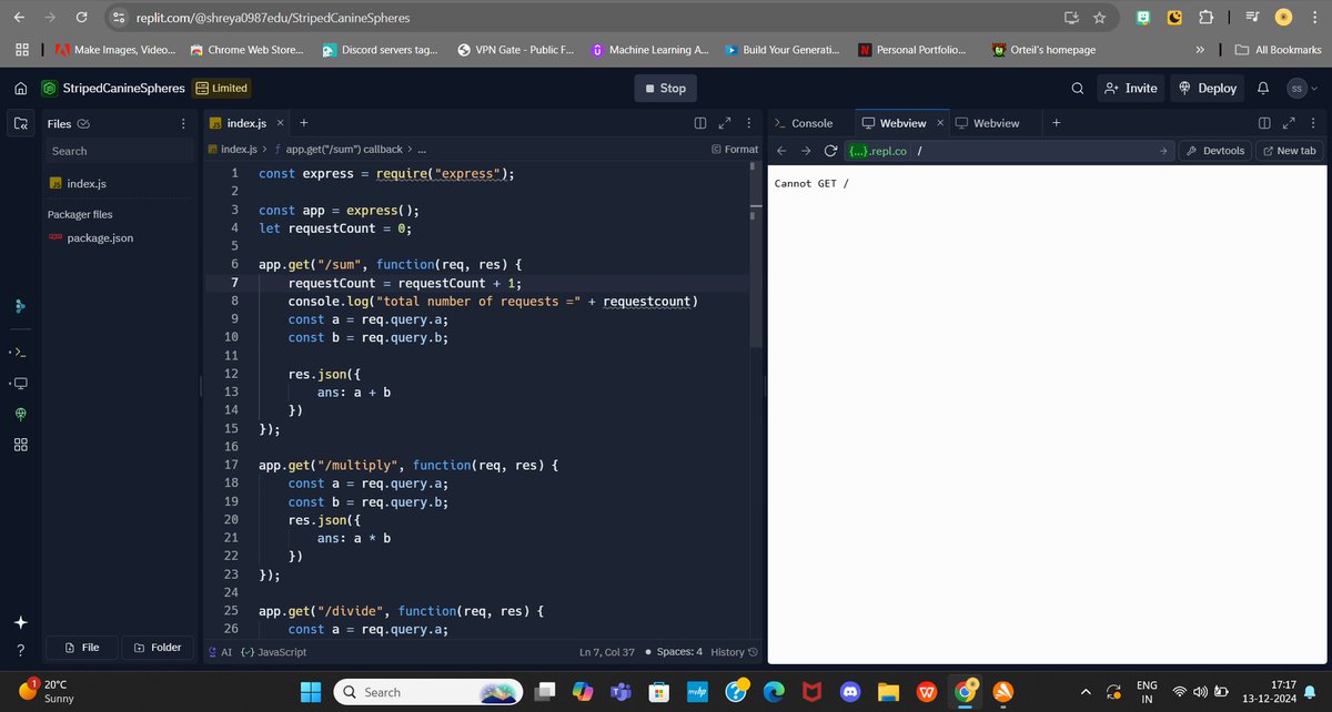 menacinglyCoded's tweet photo. Breaking it down, one concept at a time—Day 4 focus: middleware! Learning from Cohort 3 and loving the process of leveling up. 🚀💻 #MiddlewareMagic #Cohort3 #KeepLearning #TechJourney @kirat_tw @100xDevs https://t.co/YAYLLEzbmp