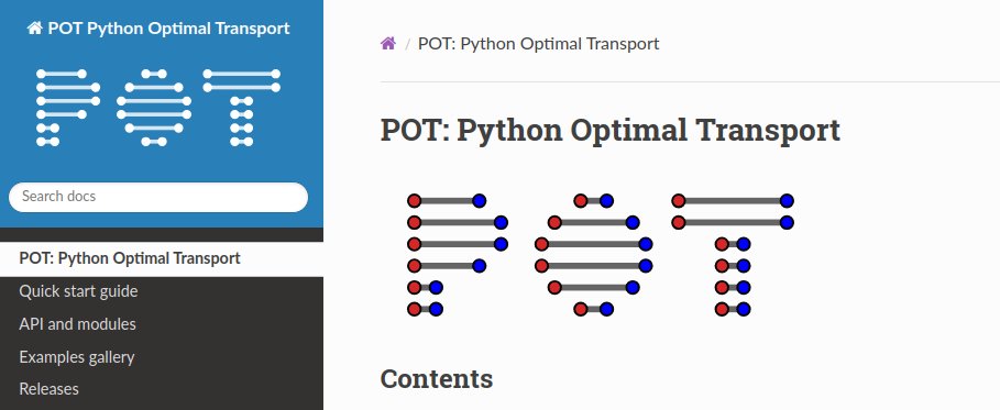 Rémi Flamary 🦋 (@rflamary) on Twitter photo With some help (and terrifying but so nice code reviews) from <a href="/agramfort/">Alexandre Gramfort</a> we made it a proper Python library with a documentation and an example gallery. pythonot.github.io/auto_examples/… With some help (and terrifying but so nice code reviews) from <a href="/agramfort/">Alexandre Gramfort</a> we made it a proper Python library with a documentation and an example gallery. pythonot.github.io/auto_examples/…