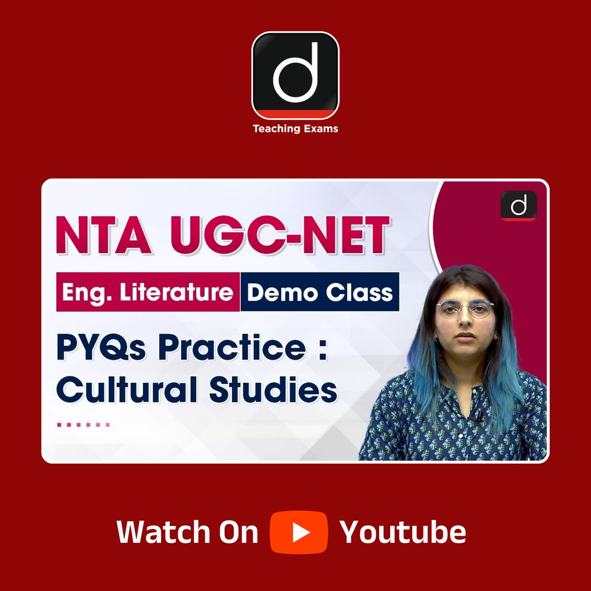Drishtiteaching's tweet image. Cultural Studies | UGC-NET Paper-2 | English Literature | Drishti Teaching Exams
Video link: youtu.be/twtNhX4RBKQ
#UGCNETPaper2 #EnglishLiterature #Paper2EnglishLiterature #MediaCulturalStudies #DrishtiTeachingExams