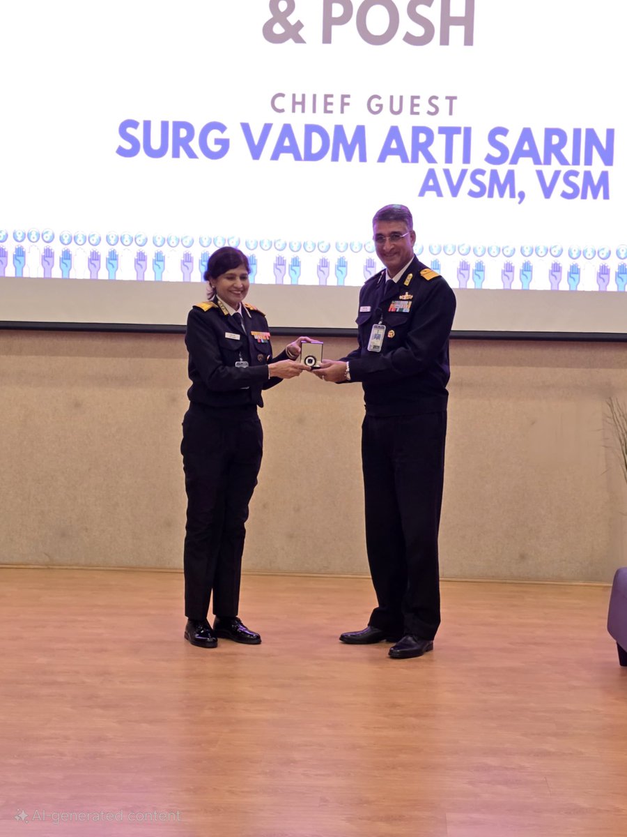 indiannavy's tweet photo. Workshop on ‘Gender Sensitisation’ and ‘Prevention of Sexual Harassment at Workplace’ for Naval Civilians conducted on #12Dec 24 at the Nausena Bhawan Auditorium, New Delhi.
Inaugurated by Surg VAdm Arti Sarin, Director General Armed Forces Medical Services (DGAFMS), the workshop was aimed at fostering inclusivity and promoting gender equality.
@IN_DCP @dgafms_mod https://t.co/3v5LxZoui2