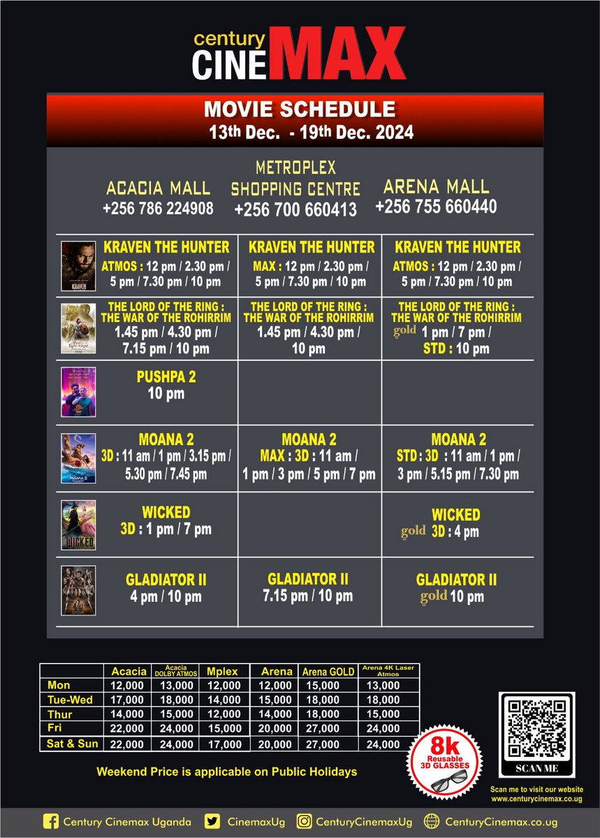 Don't Miss out watching for the best Cinema in the Country 
#movies #NOWSHOWING #NowPlaying