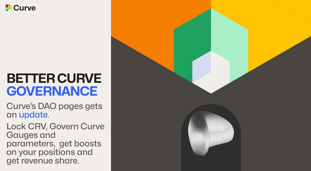 SkidyMD's tweet photo. Curve Finance $CRV to unveils its revamped DAO pages, bringing governance back home with improved user experience. https://t.co/tIsqYzhvzL
