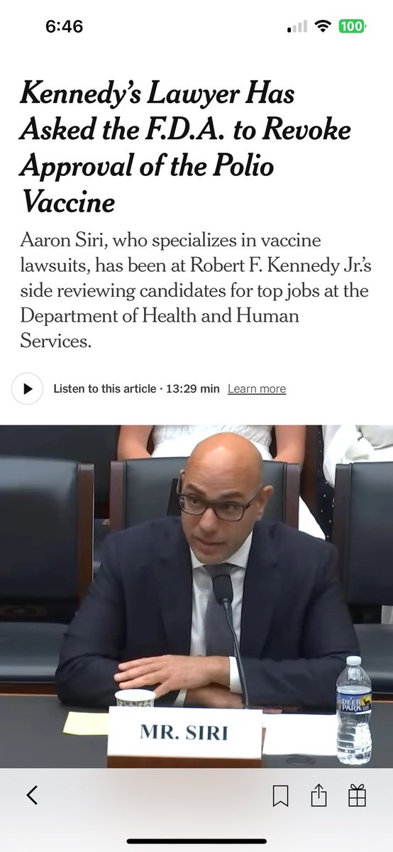 We said it before <a href="/realDonaldTrump/">Donald J. Trump</a> got elected, and we’ll say it louder now: <a href="/RobertKennedyJr/">Robert F. Kennedy Jr</a> has zero qualifications and will single handily bring diseases back to America and the world. WTH #vaccineswork 

nytimes.com/2024/12/13/hea…
