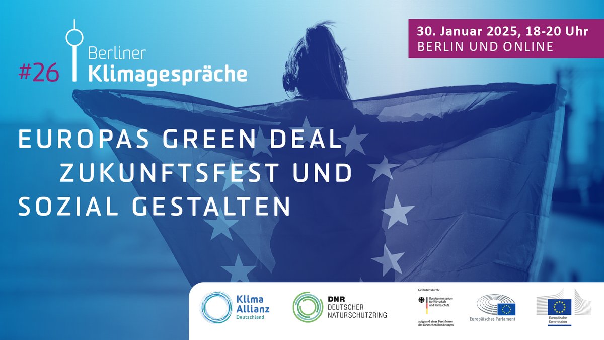 Deutscher Naturschutzring (@naturschutzring) on Twitter photo 🇪🇺 Wie kann der European Green Deal weiterhin erfolgreich umgesetzt & sozial abgesichert werden? 🌿
Das diskutieren wir am 30. Januar mit @CaroRackete, <a href="/micha_bloss/">Michael Bloss</a> & weiteren Mitgliedern des <a href="/EUparliament/">European Parliament</a> in Berlin.
Jetzt anmelden: kurzlinks.de/3jw6. 🙌
#EuropäischesHaus 🇪🇺 Wie kann der European Green Deal weiterhin erfolgreich umgesetzt & sozial abgesichert werden? 🌿
Das diskutieren wir am 30. Januar mit @CaroRackete, <a href="/micha_bloss/">Michael Bloss</a> & weiteren Mitgliedern des <a href="/EUparliament/">European Parliament</a> in Berlin.
Jetzt anmelden: kurzlinks.de/3jw6. 🙌
#EuropäischesHaus