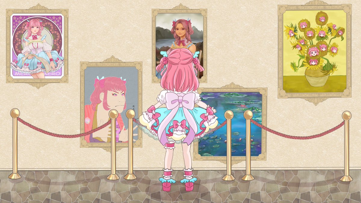merodamero's tweet photo. #めろ田めろ絵画シリーズ一旦完結
一旦完結です！素敵なイラストをありがとうございました
スペシャル絵師なこりんごさん（@koringo3yu） https://t.co/E53esXmxas