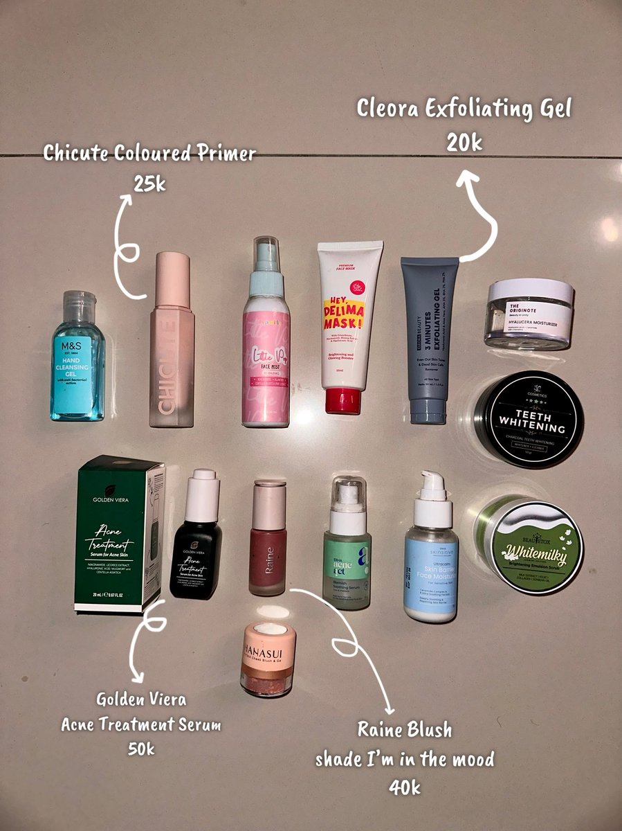 user7263832874's tweet photo. aloo guys mau kasii gratissss produk2 yg uda ga ku pakee!! edisi bebersih hehe, kecuali beberapa produk yg ada keterangannya aku preloved yahh ♡ anw dom ; sby. #zonauang #preloved #skincare https://t.co/MA383OjeQ7