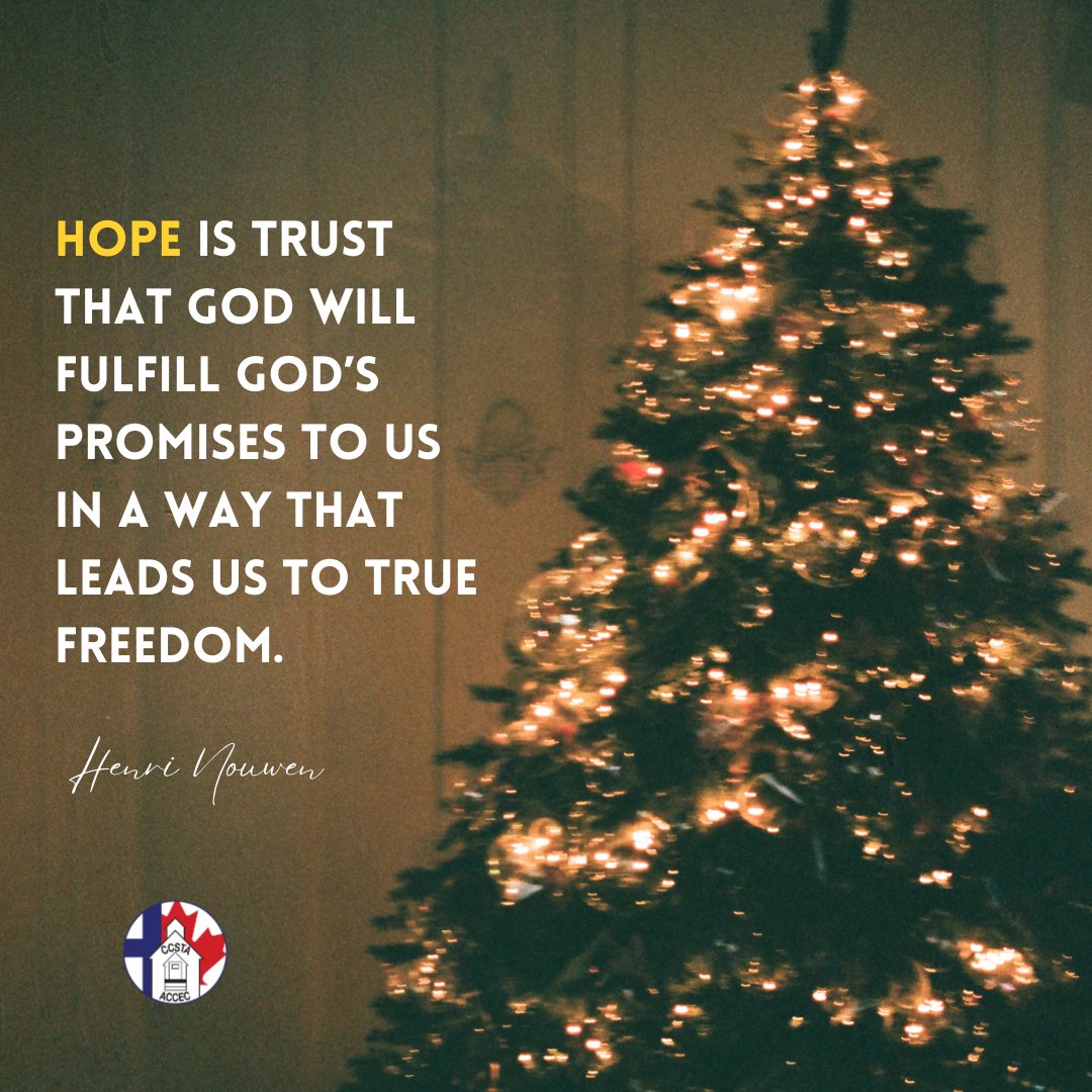 CCSTAconnect's tweet photo. “Hope is trust that God will fulfill God’s promises to us in a way that leads us to true freedom”

Henri Nouwen 

#HopeFriday #CathEd https://t.co/2siu84CJfA