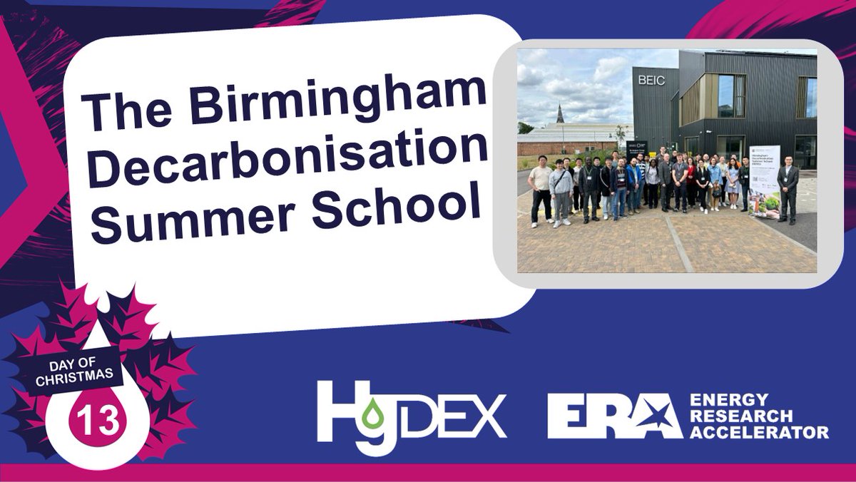 EnergyRA's tweet image. On Day 13 of our #Christmas Countdown we're looking back to the Birmingham Decarbonisation Summer School. Participants were tasked with tackling real-world challenges and developing solutions to accelerate the UK’s transition towards #netzero. More here: bit.ly/4fjErnL