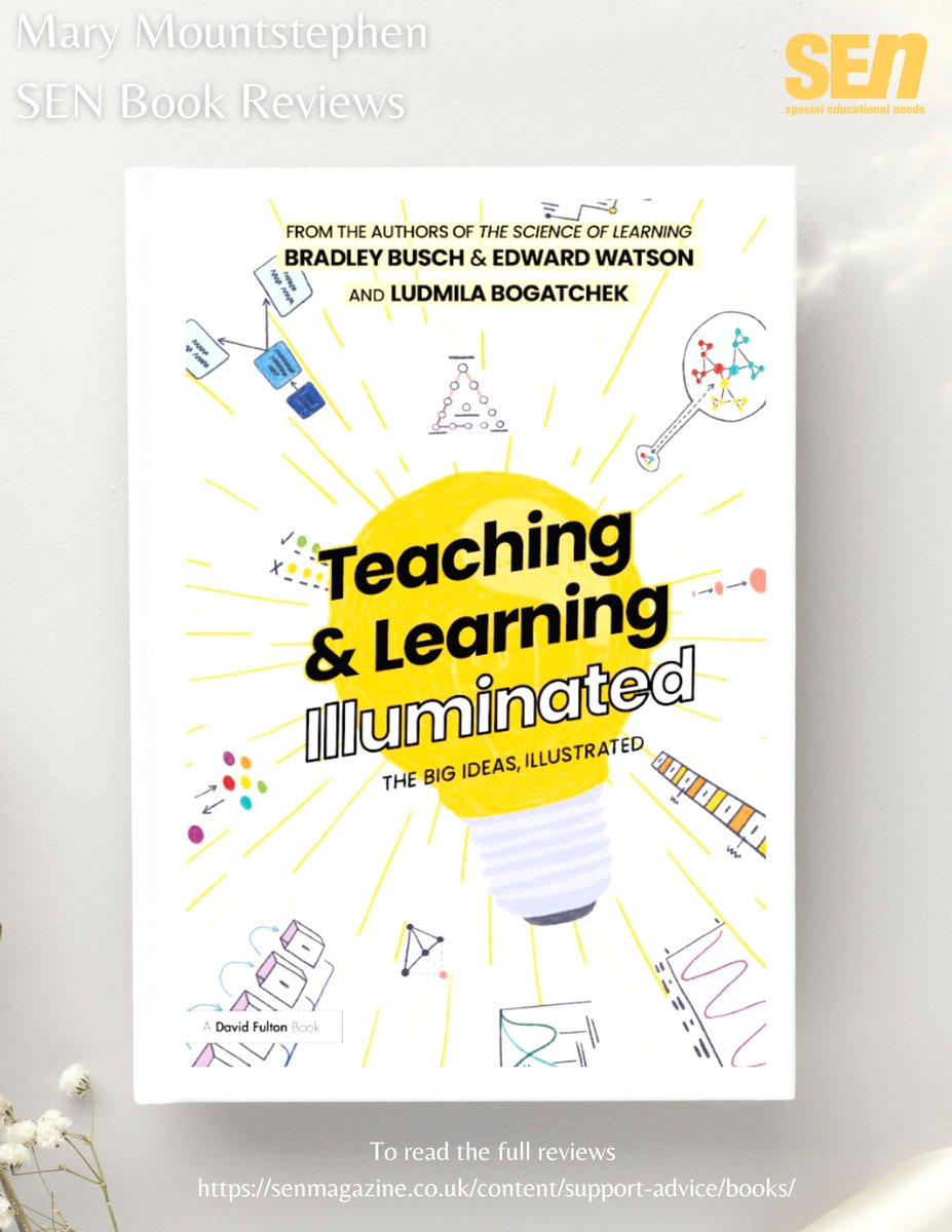 SENMAGAZINE's tweet photo. Read the latest book review by @M_Mountstephen 

Teaching &amp; Learning Illuminated: The big ideas illustrated

https://t.co/yoyDJvEAPG

#bookreviews #books #CognitiveLoadTheory #Metacognition #resilience #teaching https://t.co/RKANiKRF3E