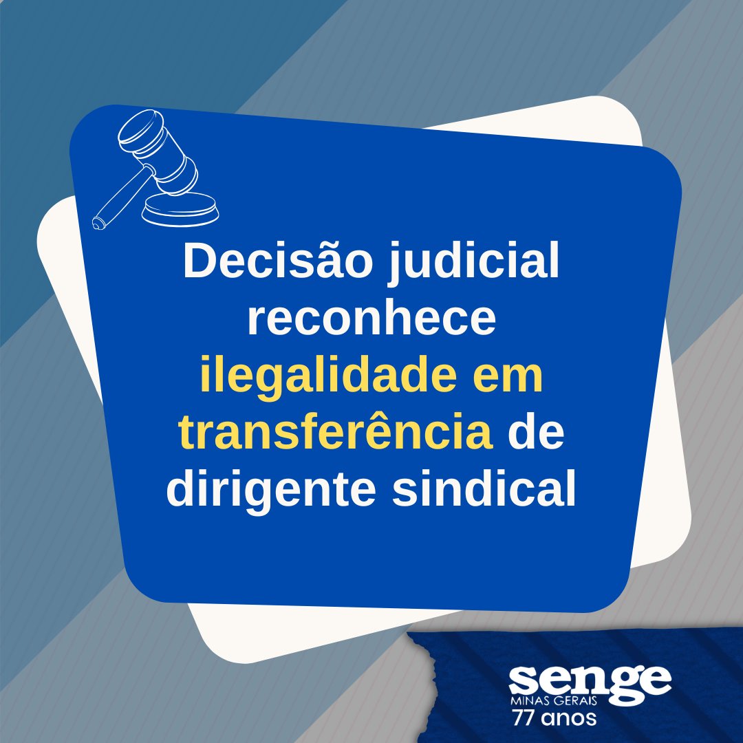 O Senge-MG obteve uma importante decisão judicial favorável em ação trabalhista movida por Leopoldo de Ávila Oliveira, dirigente sindical e engenheiro vinculado ao Projeto Jaíba.

Leia mais: sengemg.com.br