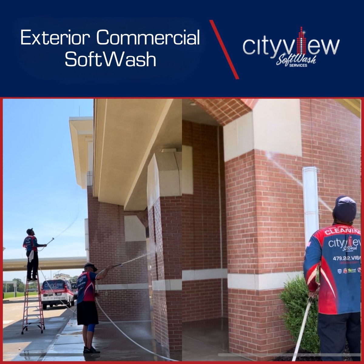 GoCityview's tweet image. Our team uses SoftWash to clean the Fort Smith airport, ensuring a spotless and welcoming environment for travelers. Enhance the appearance of your facilities with our gentle and effective cleaning method. Call us today to schedule the best cleaning for your needs. (479) 242-8439