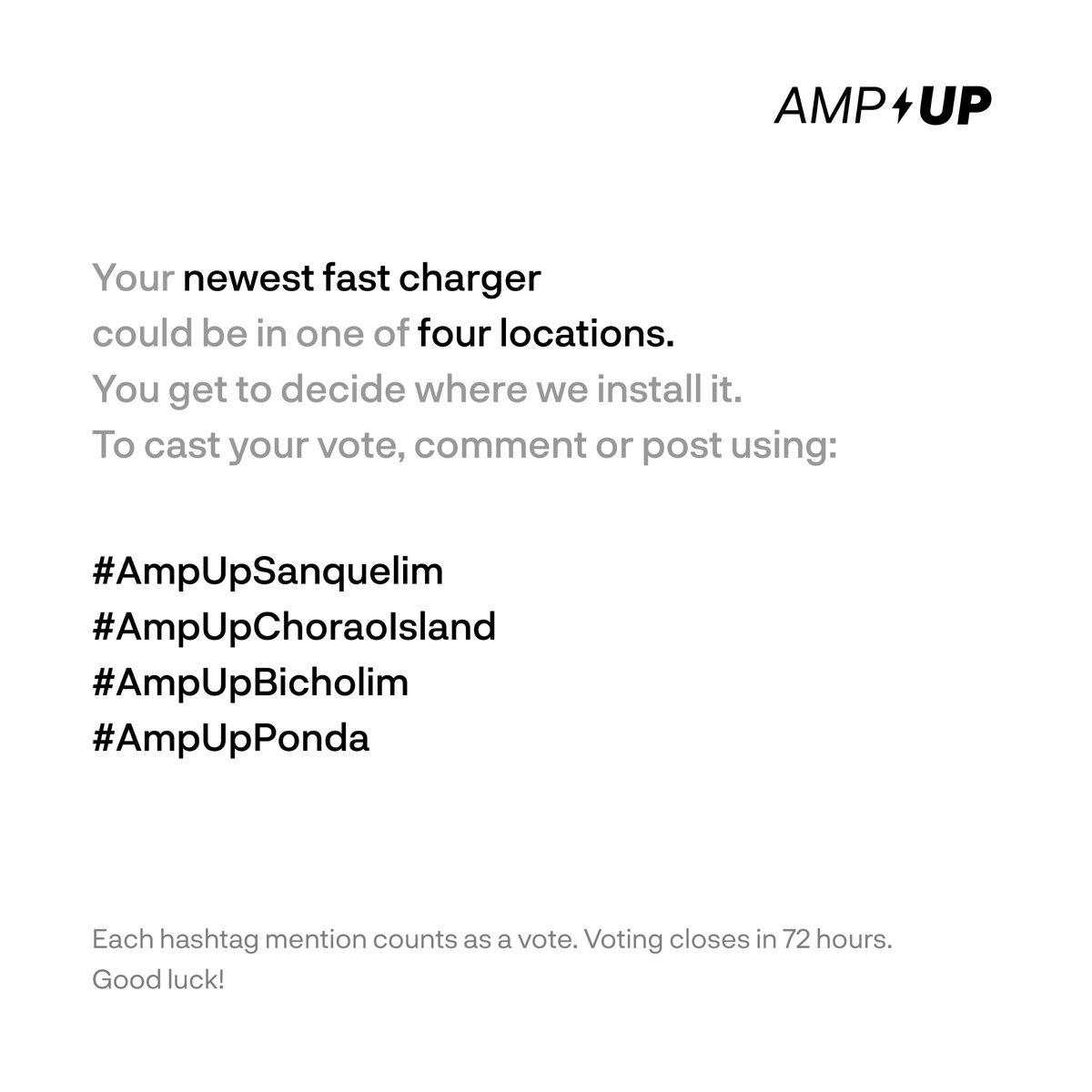 atherenergy's tweet image. Goa, it’s time to #AmpUp your Ather Grid!

Remember to tag @atherenergy while commenting with the hashtag of your preference to cast your vote.

#AtherGrid #Goa #FastCharging