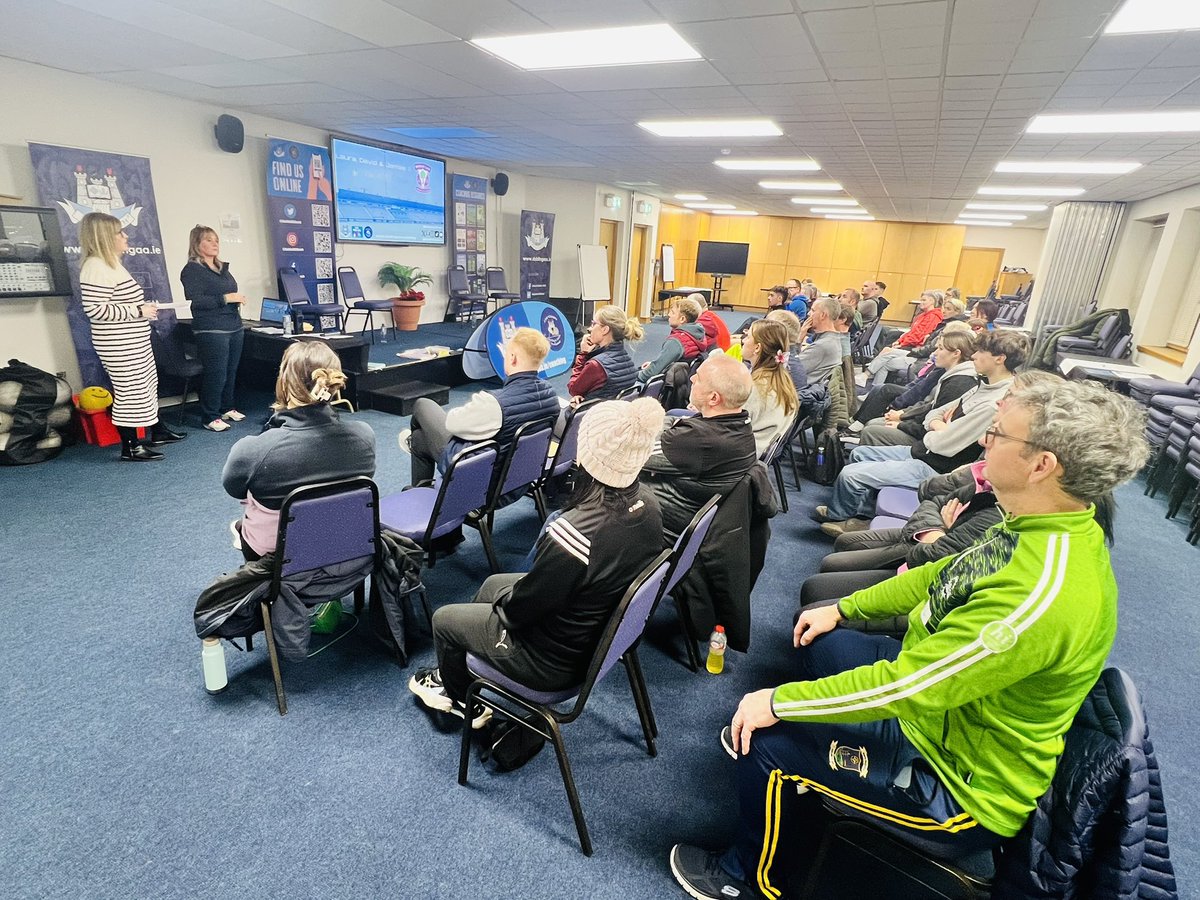 DublinGAACoach's tweet photo. 🧢COACHING WORKSHOP🧢

Super evening yesterday in Parnell Park for our Coaching People with Additional Needs workshop

Huge thanks to Fiona Murray, Jeff Lahart, Maria Curtis, Laura Creaner, Owen Mooney &amp; everyone who attended for their insights 

#DubGAAWorkshops #DubGAAInclusion https://t.co/H8oxYJ8L1A
