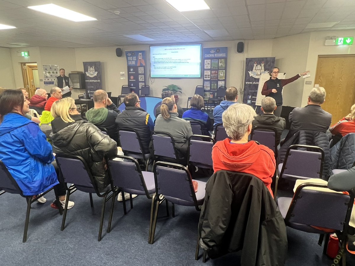 🧢COACHING WORKSHOP🧢

Super evening yesterday in Parnell Park for our Coaching People with Additional Needs workshop

Huge thanks to Fiona Murray, Jeff Lahart, Maria Curtis, Laura Creaner, Owen Mooney &amp; everyone who attended for their insights 

#DubGAAWorkshops #DubGAAInclusion
