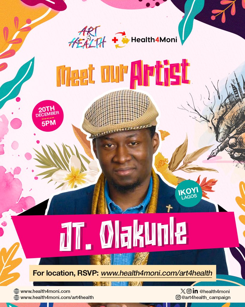 Health4Moni's tweet photo. Meet Jonathan Titilola Olakunle, a prolific Nigerian artist renowned for his vibrant Vessel Series. Drawing since childhood, Jonathan creates colorful and engaging masterpieces that inspire faith, love, and hope while connecting people to God, nature, and their environment https://t.co/t8uT6IGrCG