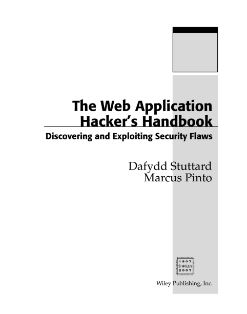 DIGITALEARN_1's tweet image. The Web Application Hacker’s Handbook

Download here:
drive.google.com/file/d/1N2aOQM…