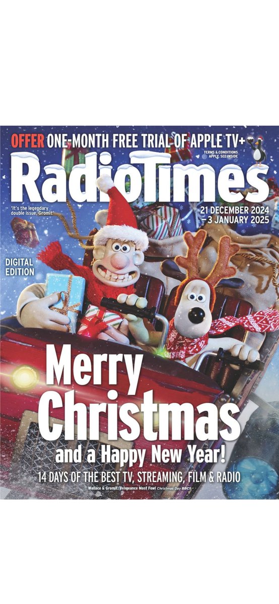 Did you know that both the BBC Christmas Radio Times and the Christmas TV Times are available to download for free by going to the My Libby App.
You won't even need to have a highlighter pen to mark your favourite shows.