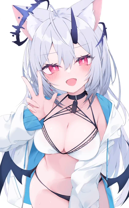 あるところで描いた墜天猫ちゃん 