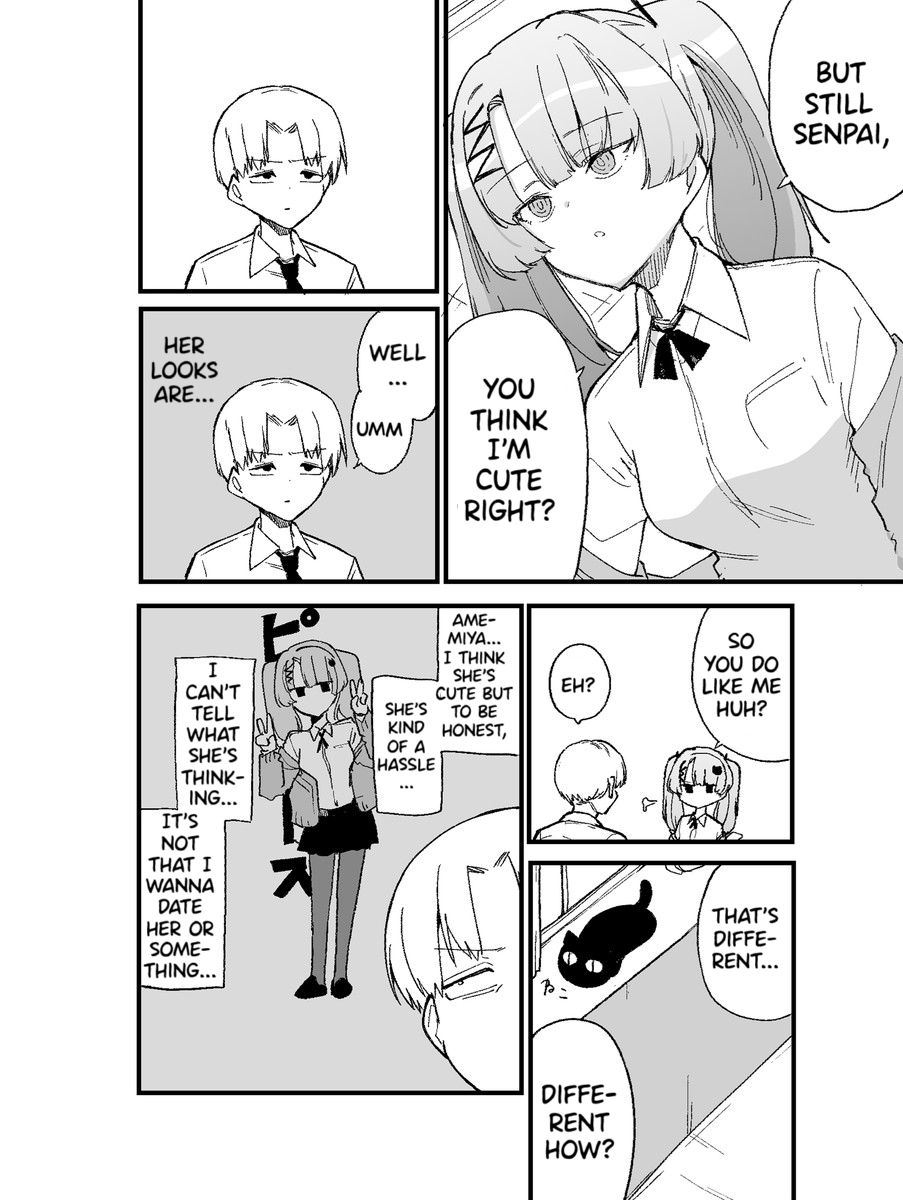 English version! [A Kouhai trying to make me say I like her.] (1/2) 