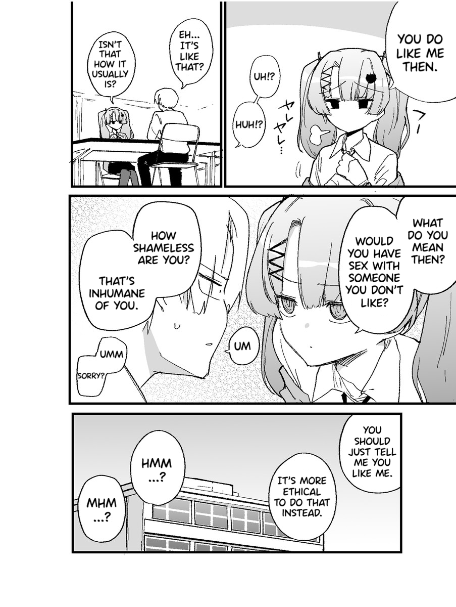 English version! [A Kouhai trying to make me say I like her.] (1/2) 