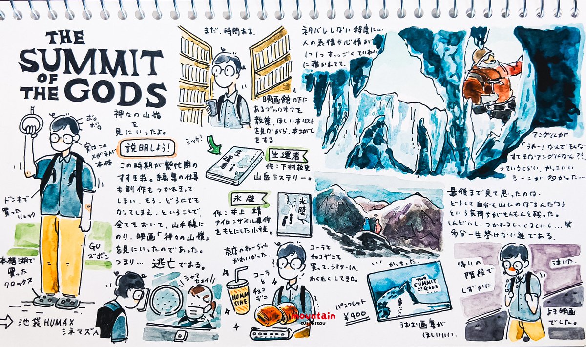 昔のらくがき
 #イラスト
 #登山 