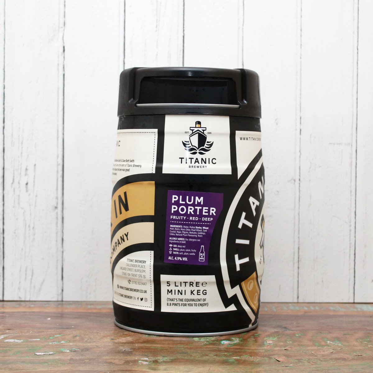 TitanicBrewers's tweet photo. Plum Porter Mini Kegs are back in stock!

Now available to buy online and in our brewery shop!

https://t.co/N234WRoIje

#plumporter #minikeg https://t.co/pfP8mR32yw