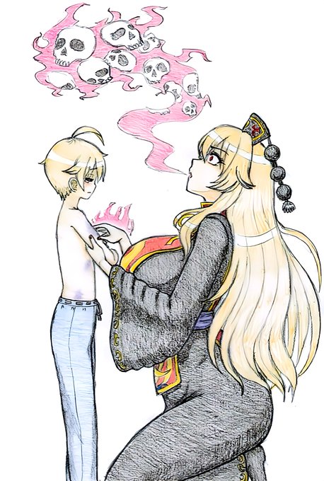 亡くした息子にそっくりな男の子の身体に痣をつけた父親へ呪いをかける純狐さん 