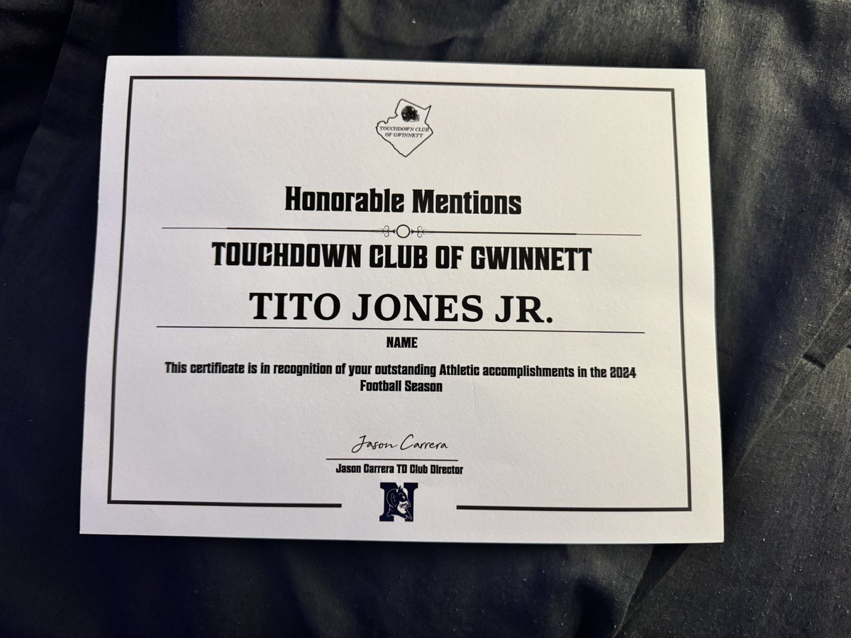 Tito Jones Jr (@titojr98) on Twitter photo Blessed to be recognized as an honorable mention for all county! <a href="/Norcross_FB/">Norcross Football</a> <a href="/NEGARecruits/">Northeast Georgia Recruits</a> <a href="/CoachMoore313/">Earl Moore</a> <a href="/CoachRich70/">Corey Richardson</a> <a href="/Norcross_FB/">Norcross Football</a> <a href="/jaylenbrown27/">Jaylen Brown</a> <a href="/Esias_Tompkins/">Esias Tompkins(E9)</a> Blessed to be recognized as an honorable mention for all county! <a href="/Norcross_FB/">Norcross Football</a> <a href="/NEGARecruits/">Northeast Georgia Recruits</a> <a href="/CoachMoore313/">Earl Moore</a> <a href="/CoachRich70/">Corey Richardson</a> <a href="/Norcross_FB/">Norcross Football</a> <a href="/jaylenbrown27/">Jaylen Brown</a> <a href="/Esias_Tompkins/">Esias Tompkins(E9)</a>