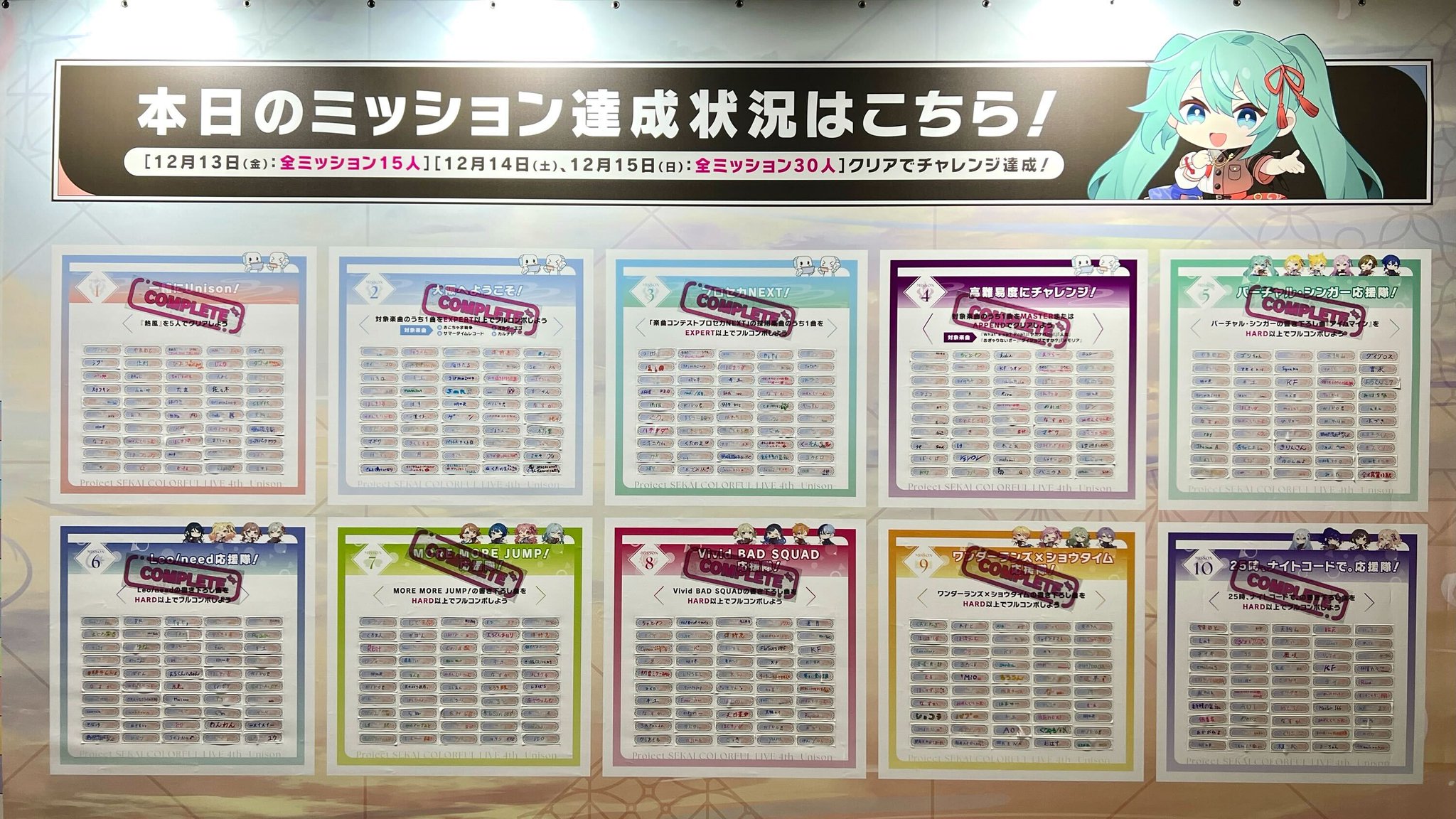 【未開封】　プロセカ　タペストリー　Unison　ユニゾン　セカライ プロセカ】“プロジェクトセカイCOLORFUL LIVE 4th - Unison