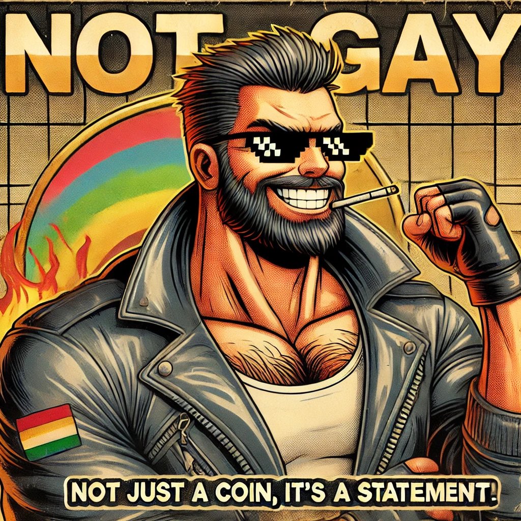 NOTGAY_Coin's tweet photo. 🚨 $NOTGAY is launching tomorrow on XRPL!!🚨

Get ready for the boldest, most humorous memecoin in crypto. 💪✨
It’s not just a coin, it’s a movement.

🔗 Join the revolution tomorrow.
Be Bold. Be Confident. Be NOTGAY. 🌟

#XRPL #Memecoin #NOTGAY #Blockchain #Launch https://t.co/ZQC63Byc2p