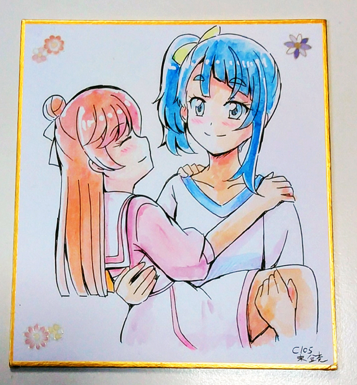 コミケ用色紙のみらリコ、ソラまし、ひかララ 