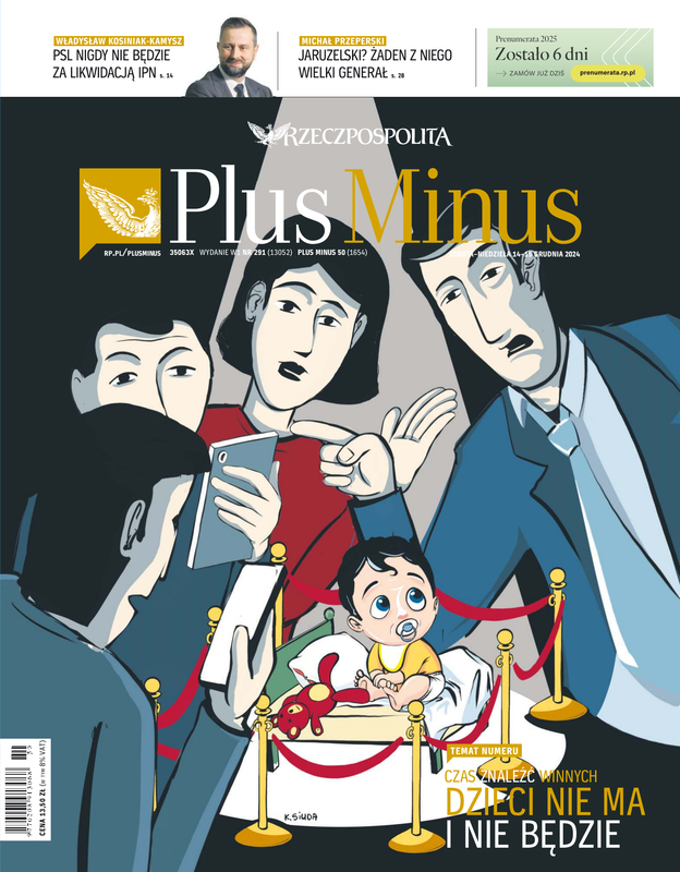 W najnowszym "Plusie Minusie" piszemy o tym, że dzieci nie ma i nie będzie. I czas w końcu znaleźć winnych. 
Ja pisze o tym, że za niską dzietność odpowiada coś więcej, niż "ogłupianie" kobiet przez media społecznościowe. Pokazuje też, jak w latach 90. i 00. o wiele łatwiej