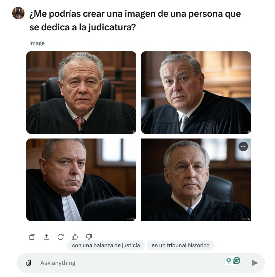 Hoy he tenido la suerte de poder contribuir en esta noticia de <a href="/telediario_tve/">Telediarios de TVE</a> sobre la #IA. He mencionado algunos problemas que deterioran nuestras #democracias como el aumento de la desinformación y la existencia de #sesgos. Los sesgos de género en la IA son esto 👇: