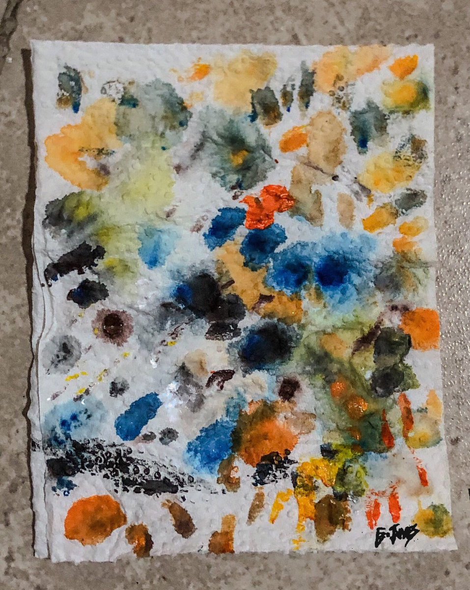 gemingenuity's tweet photo. “SILENT BURST”
This abstract artwork created unknowingly on tissue paper captures transformation of something simple(tissue paper),silently exploding into something meaningful and aesthetic .

#art #ArtistOnTwitter #abstractart #abstractpainting https://t.co/UKzMshtWEc